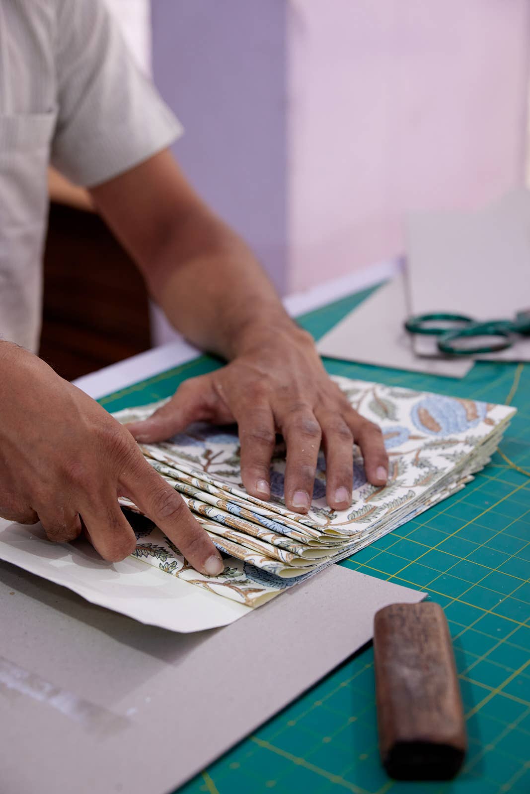 Hand Block Printed Gift Bags (Medium) - Blue Stone
