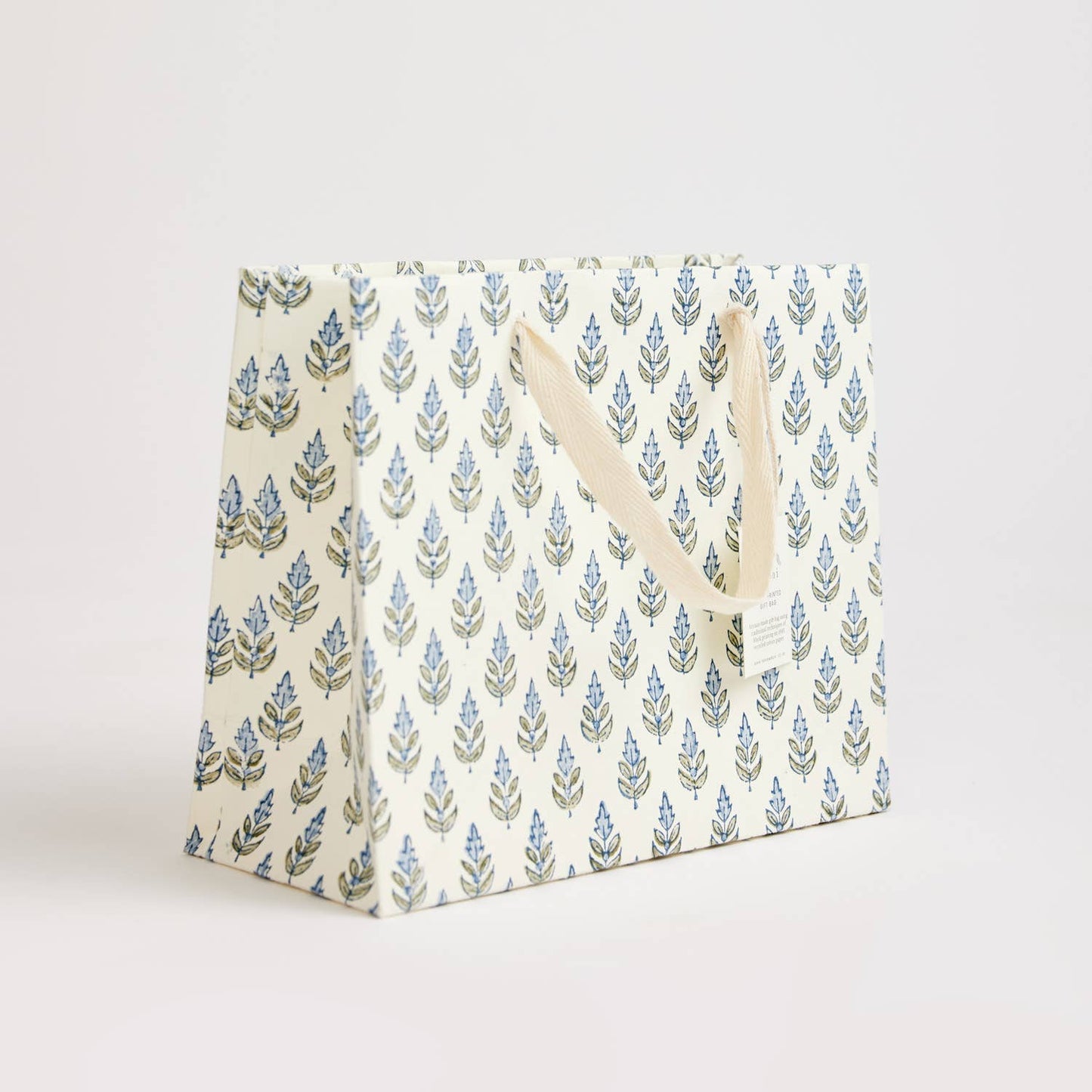 Hand Block Printed Gift Bags (Medium) - Blue Stone