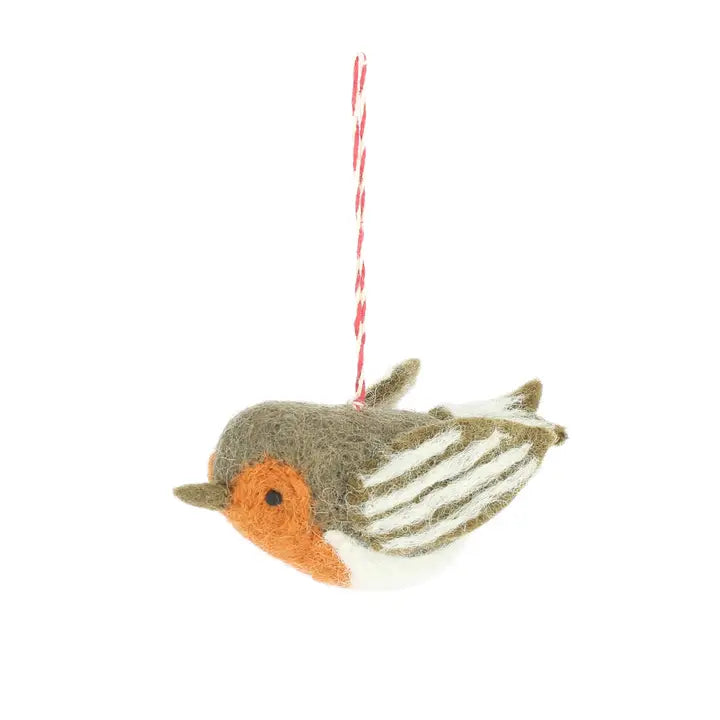 Fair Trade Felt or wool hanging animals
