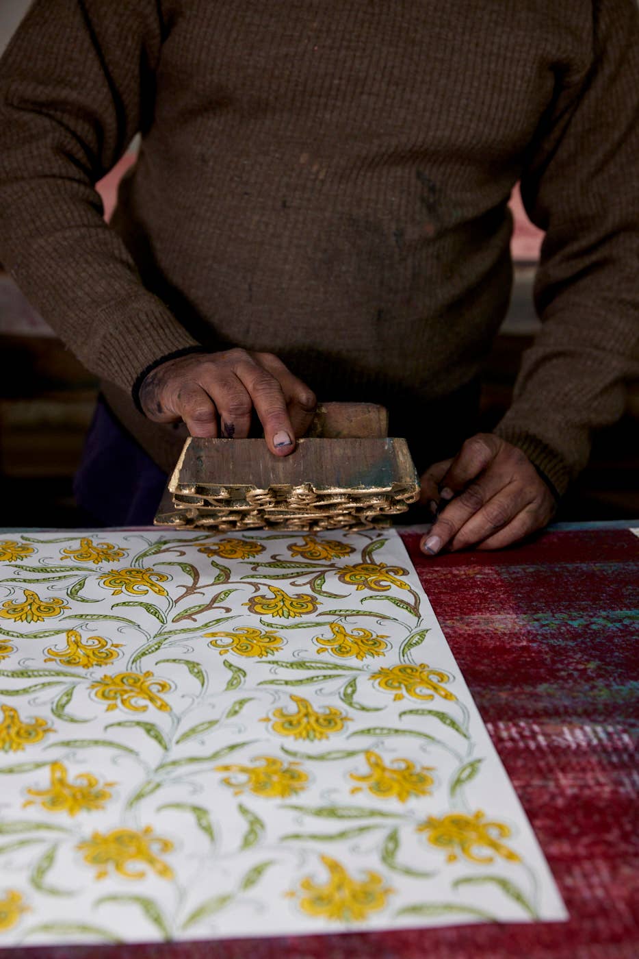 Hand Block Printed Gift Bags (Small) - Sunshine