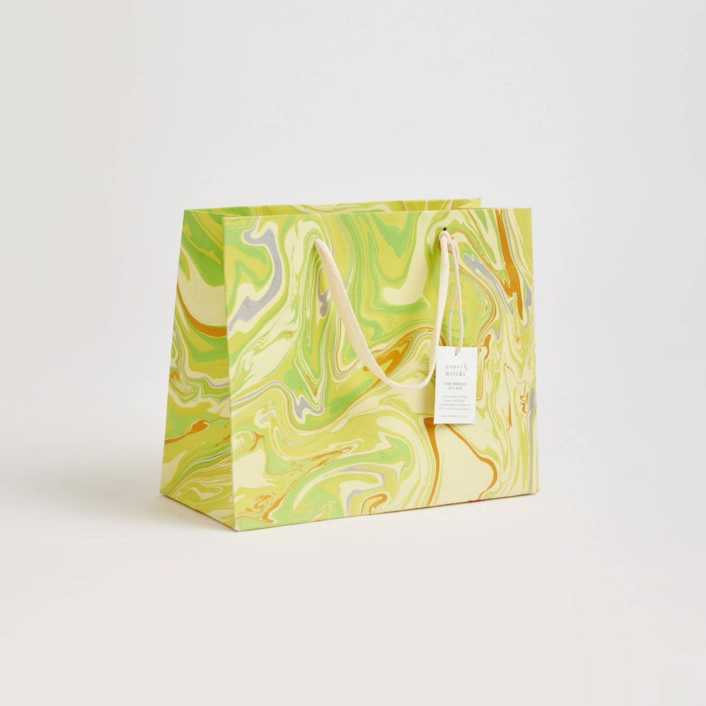 Hand Marbled Gift Bags (Medium) - Pastel