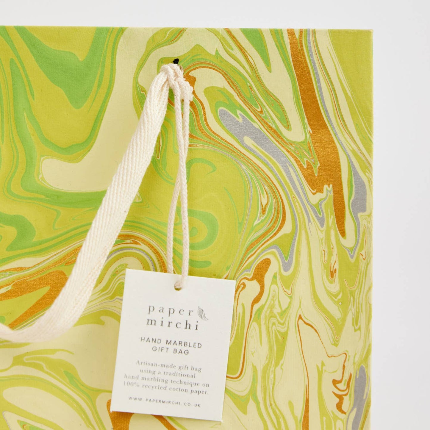 Hand Marbled Gift Bags (Medium) - Pastel