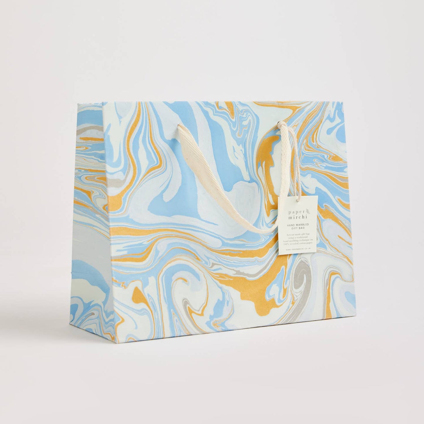 Hand Marbled Gift Bags (Medium) - Pastel