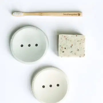 Concrete Round Soap Dishes