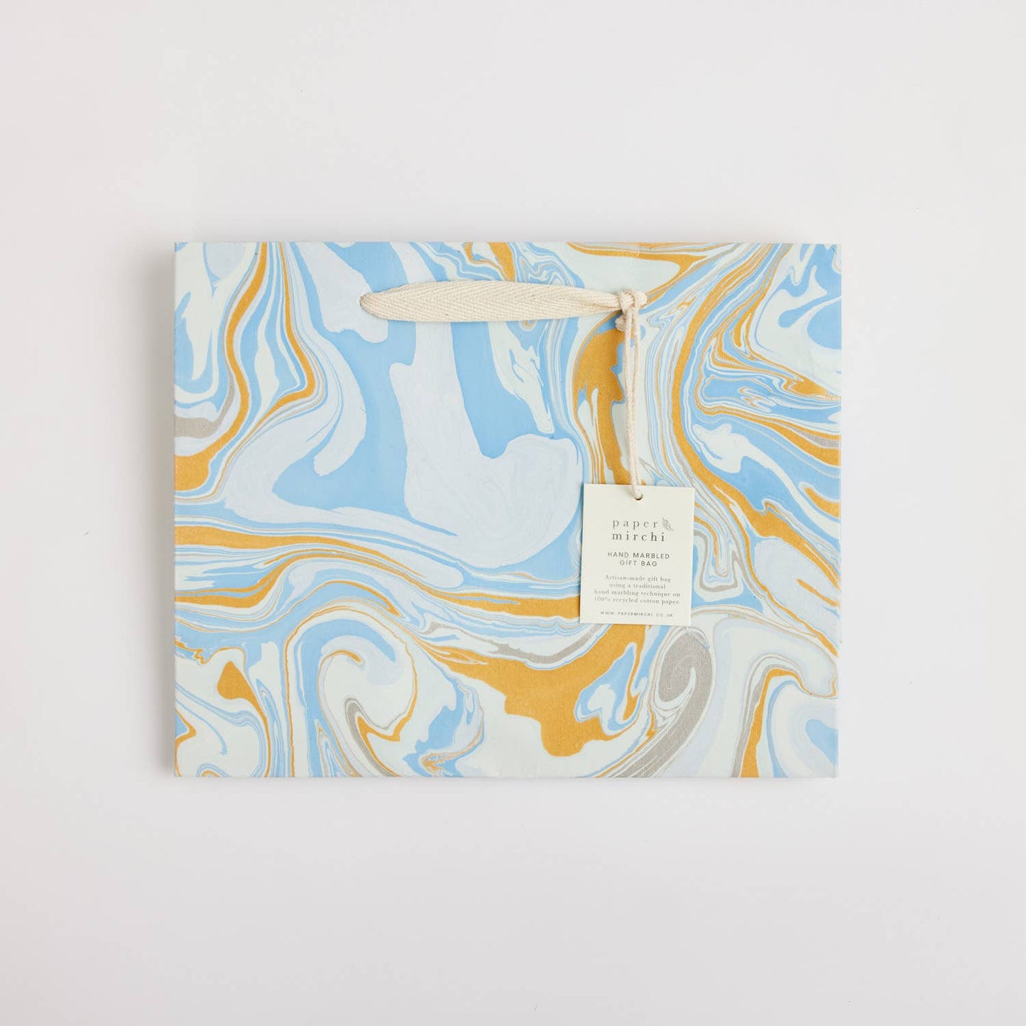 Hand Marbled Gift Bags (Medium) - Pastel
