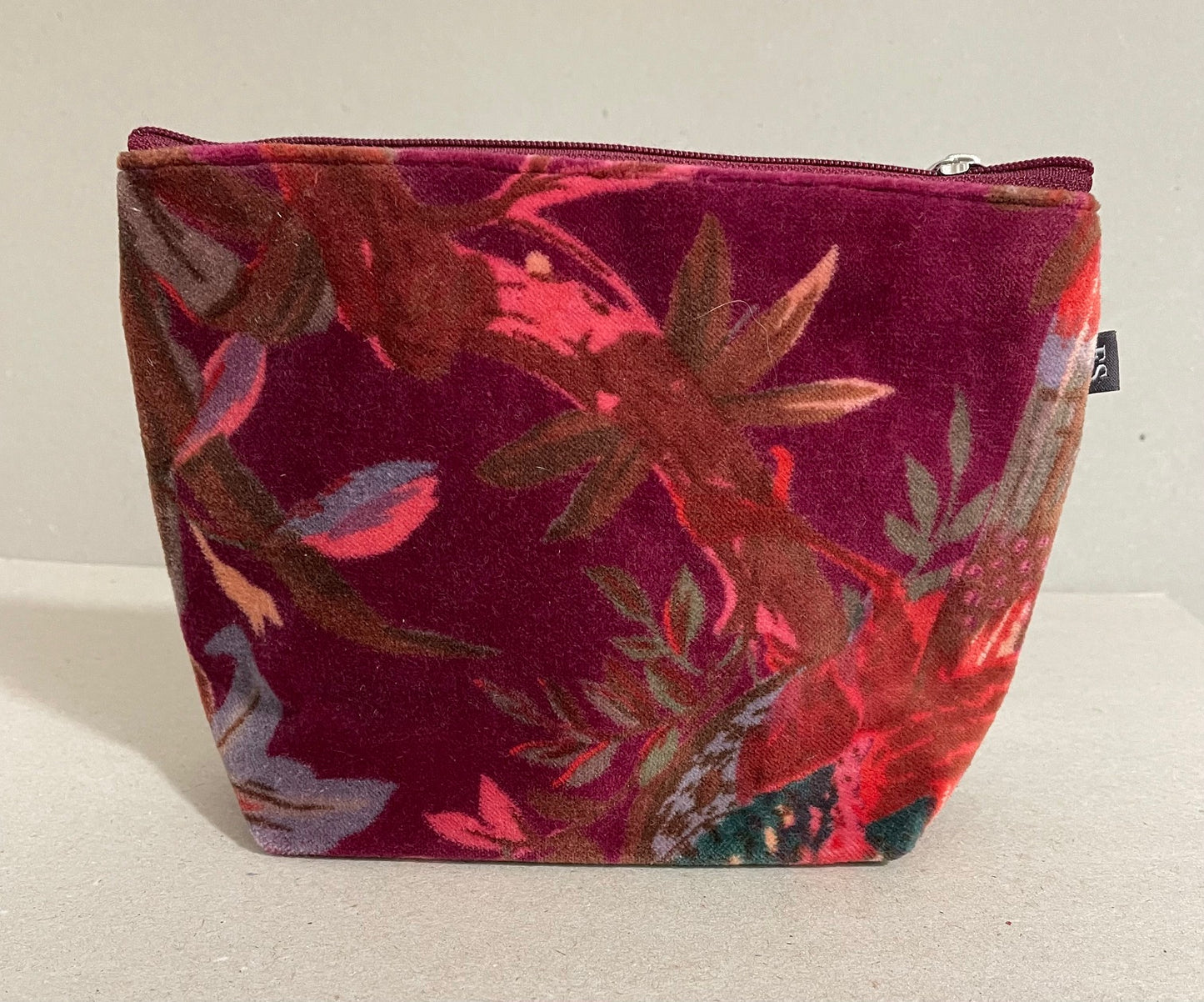 Botanical Velvet Make Up Bags & Purses Earth Squared
