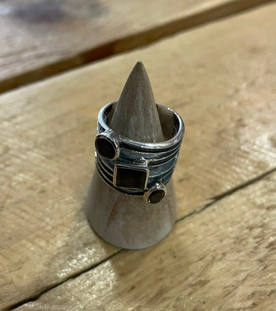 R45SQ Smoky Quartz Ring