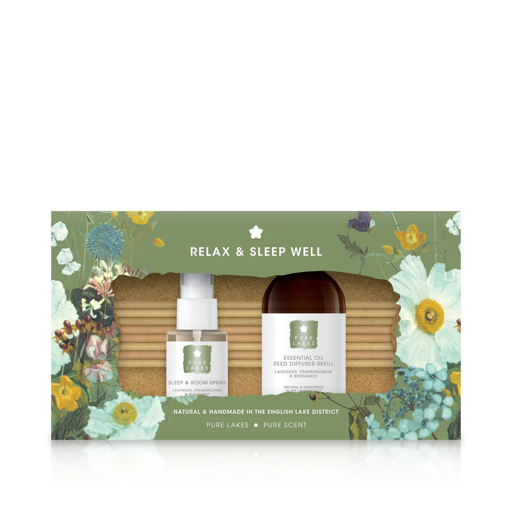Relax & Sleep Well Gift Set - Lavender, Frankincense & Bergamot