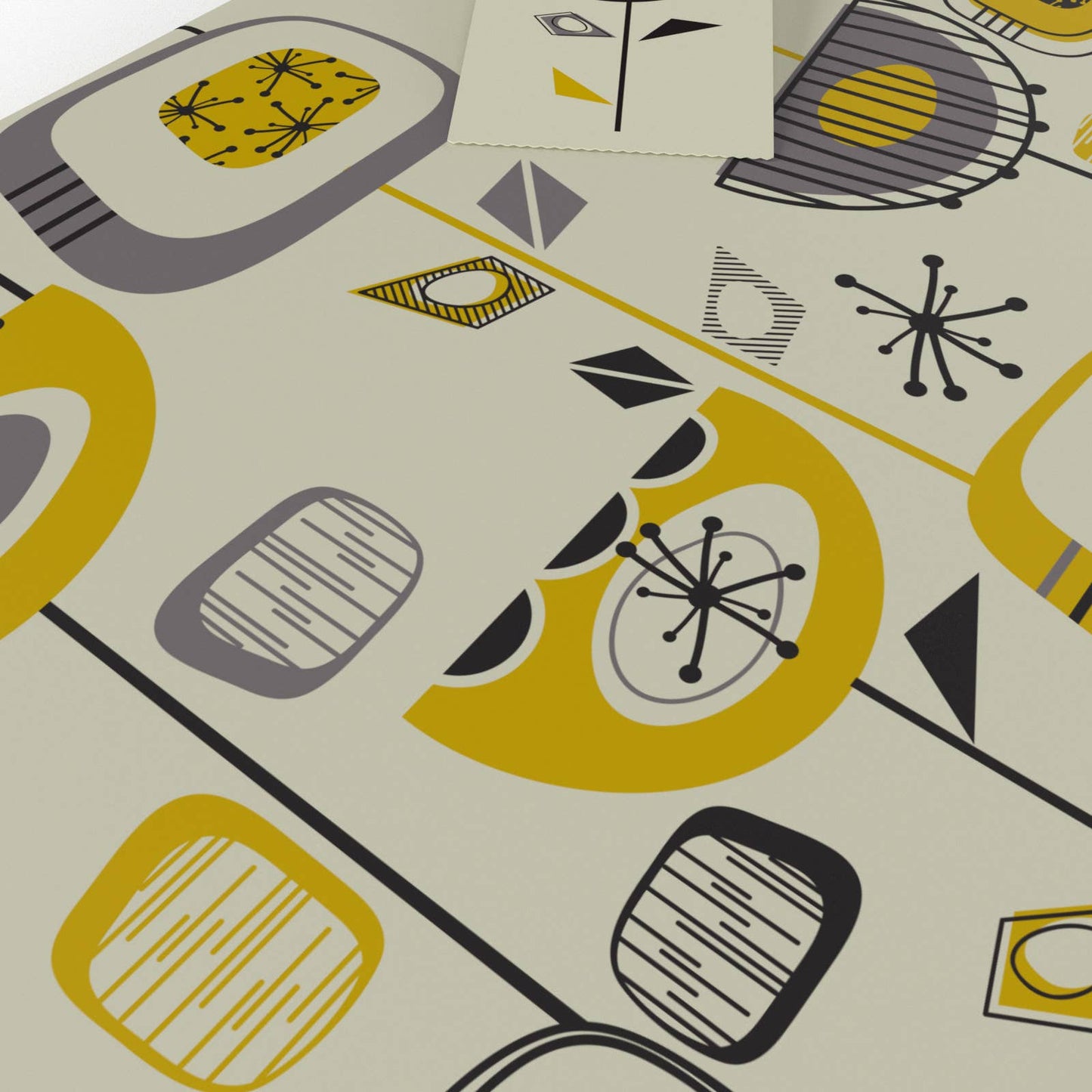 Retro Lights Wrapping Paper • 100% Recycled • Vegan Ink