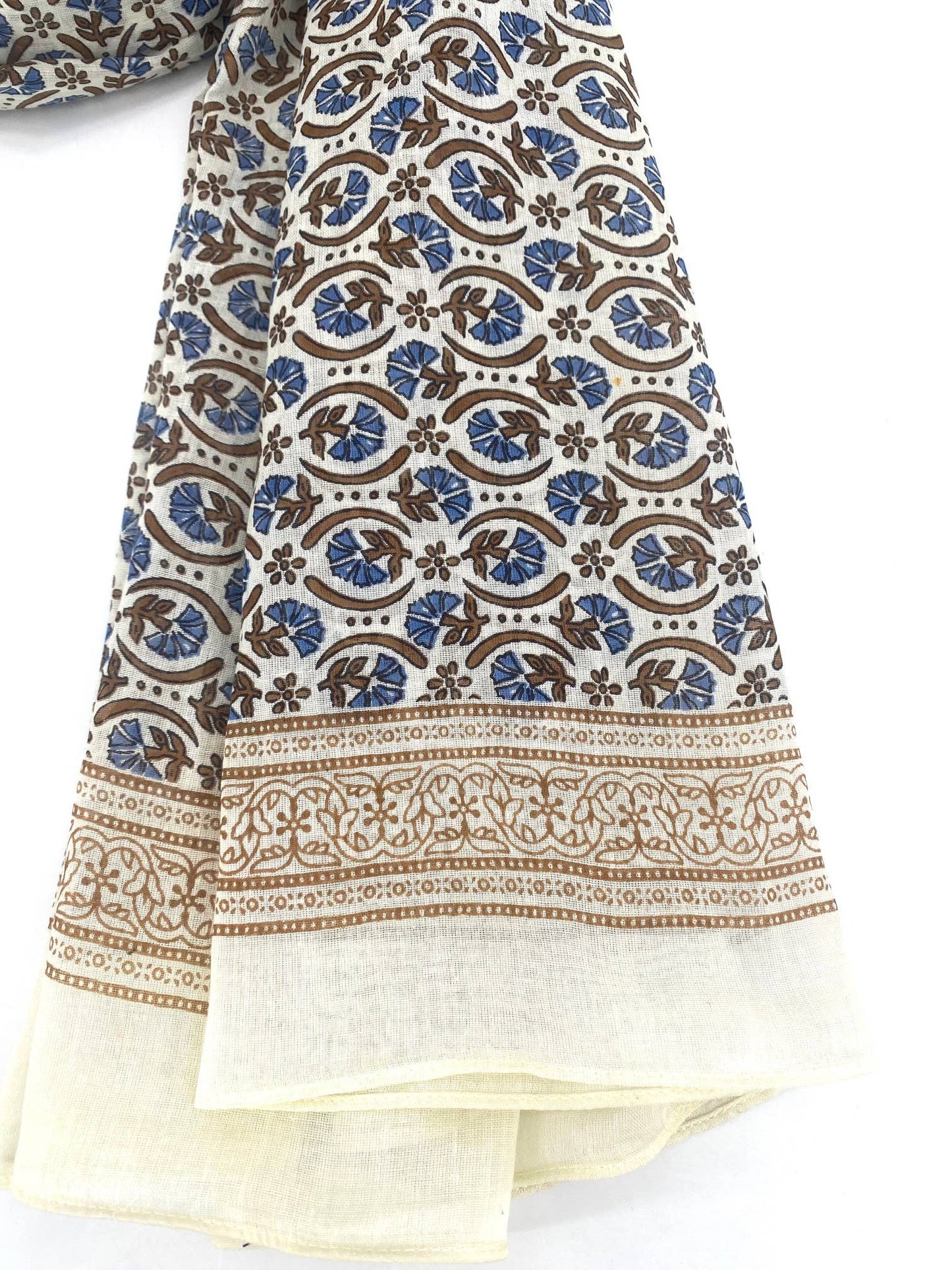 Printed sarong scarf – 100% Indian blockprint cotton - women