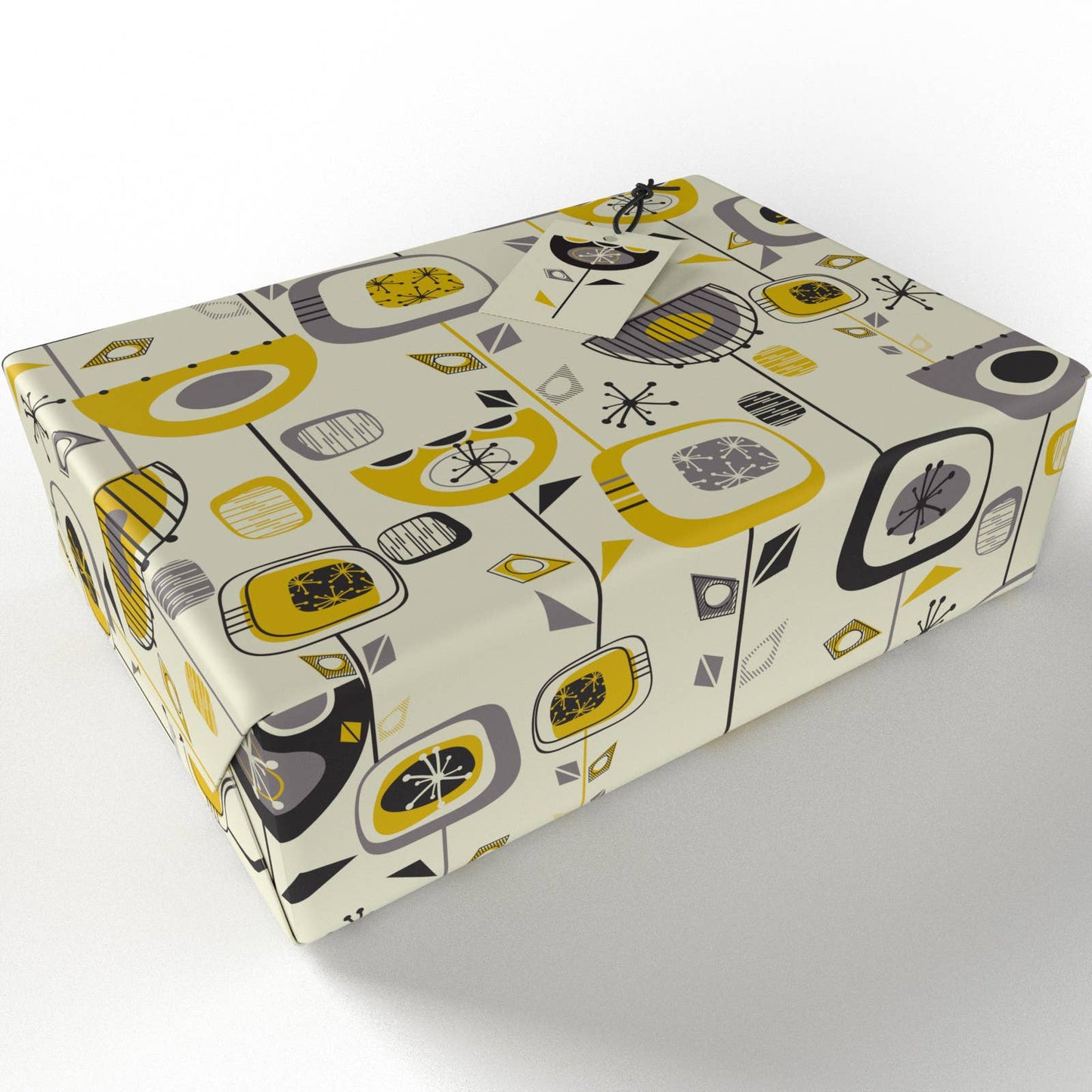 Retro Lights Wrapping Paper • 100% Recycled • Vegan Ink