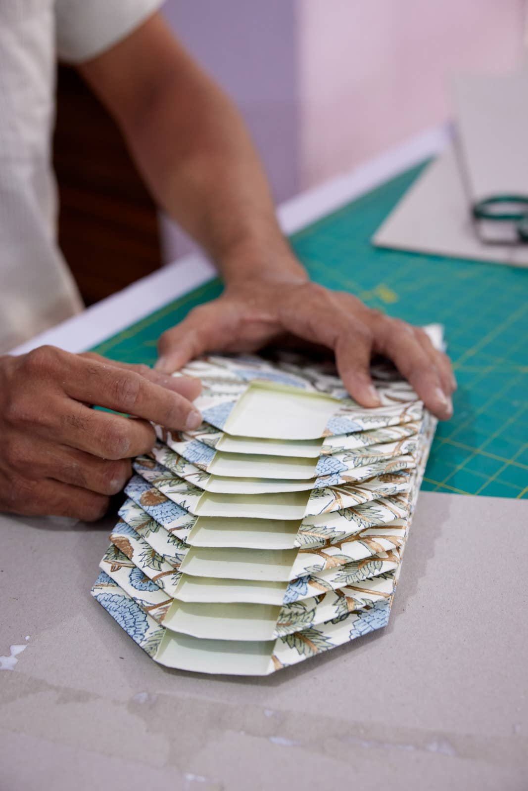 Hand Block Printed Gift Bags (Medium) - Blue Stone