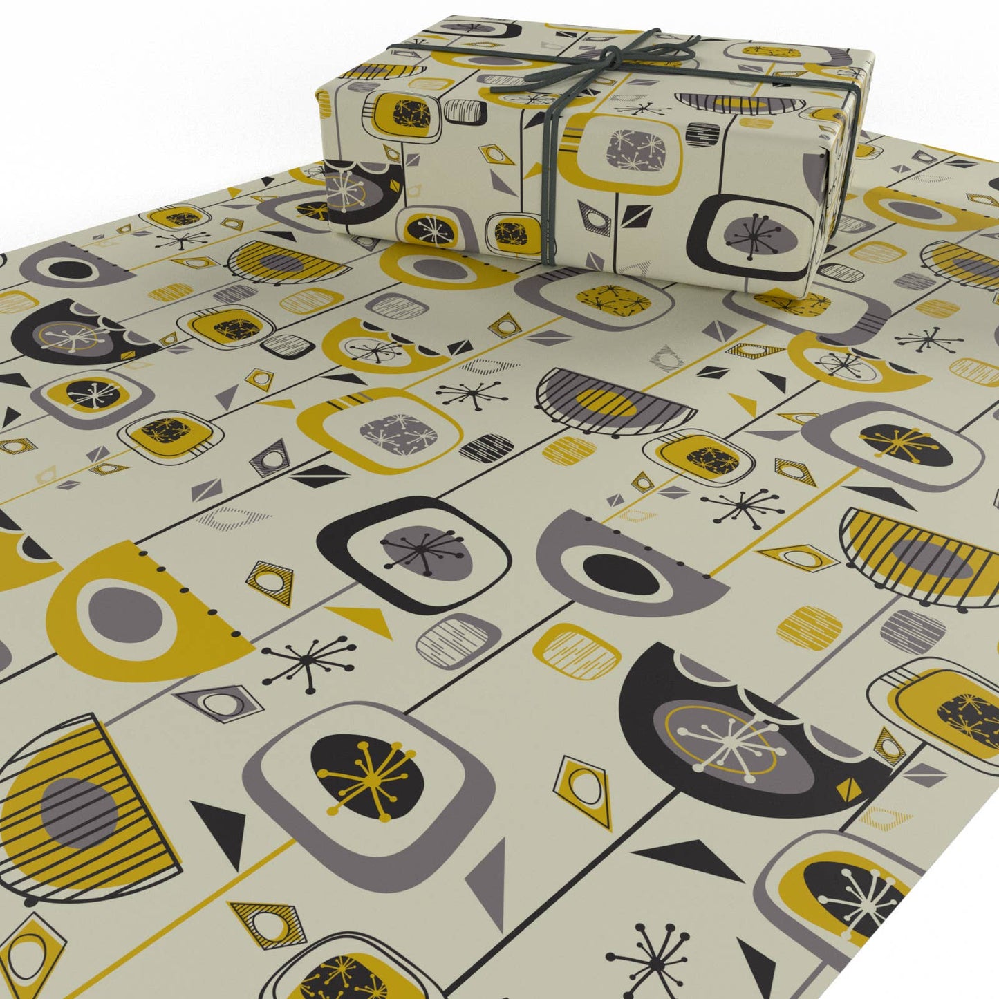 Retro Lights Wrapping Paper • 100% Recycled • Vegan Ink
