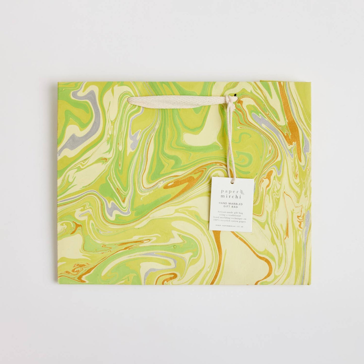 Hand Marbled Gift Bags (Medium) - Pastel
