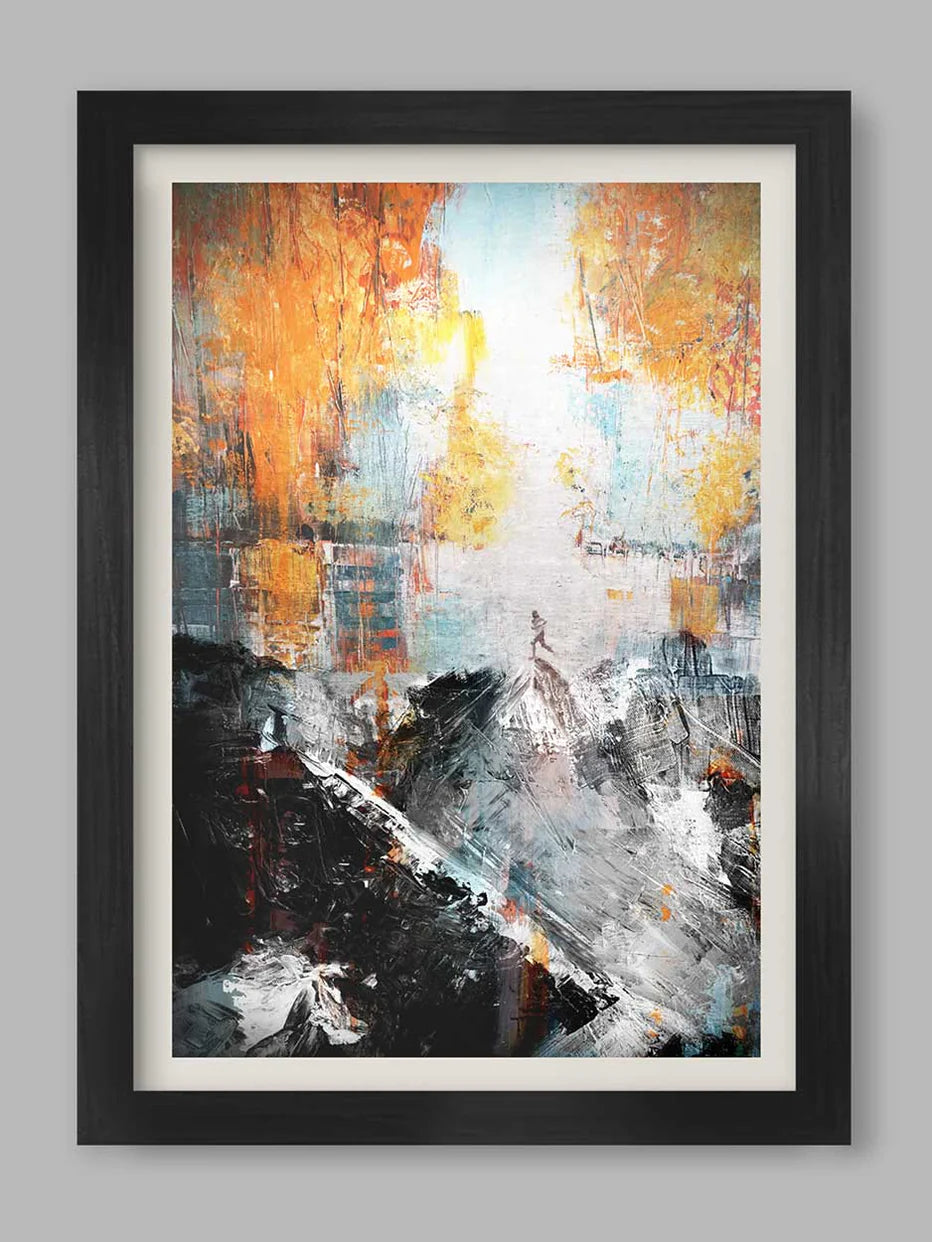 Northern Line framed A4