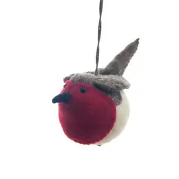 Fair Trade Felt or wool hanging animals