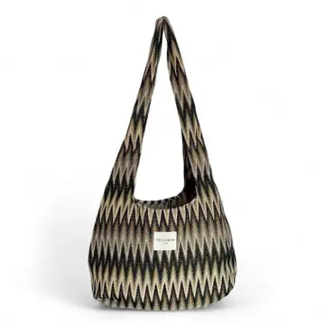 Zig Zag Fabric Black & Tan