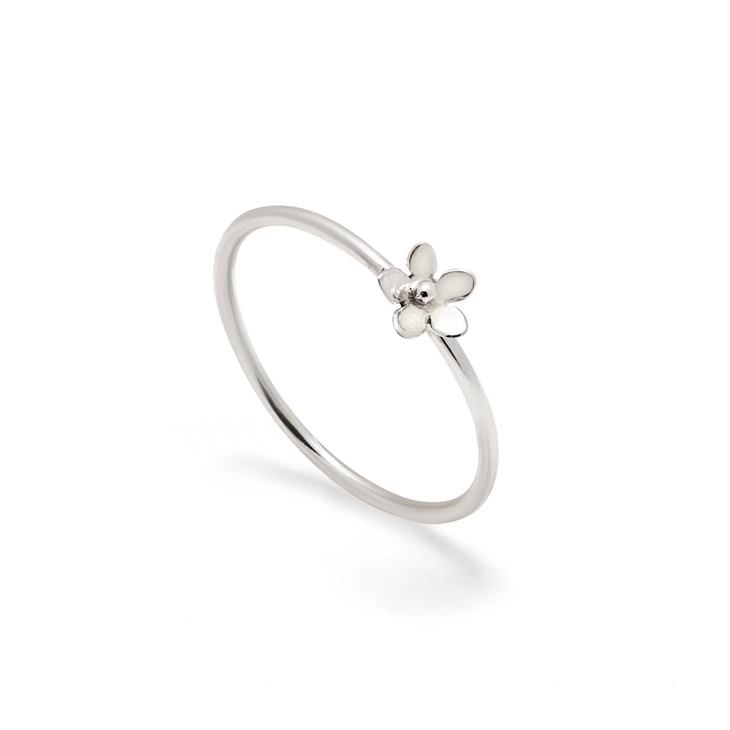 Silver 2025 flower ring