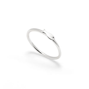 Dainty Fish Sterling Silver Ring