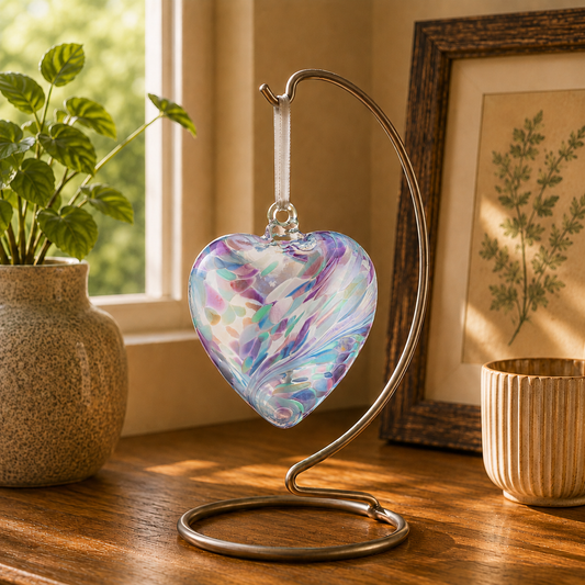 8cm Friendship Heart - Pearl
