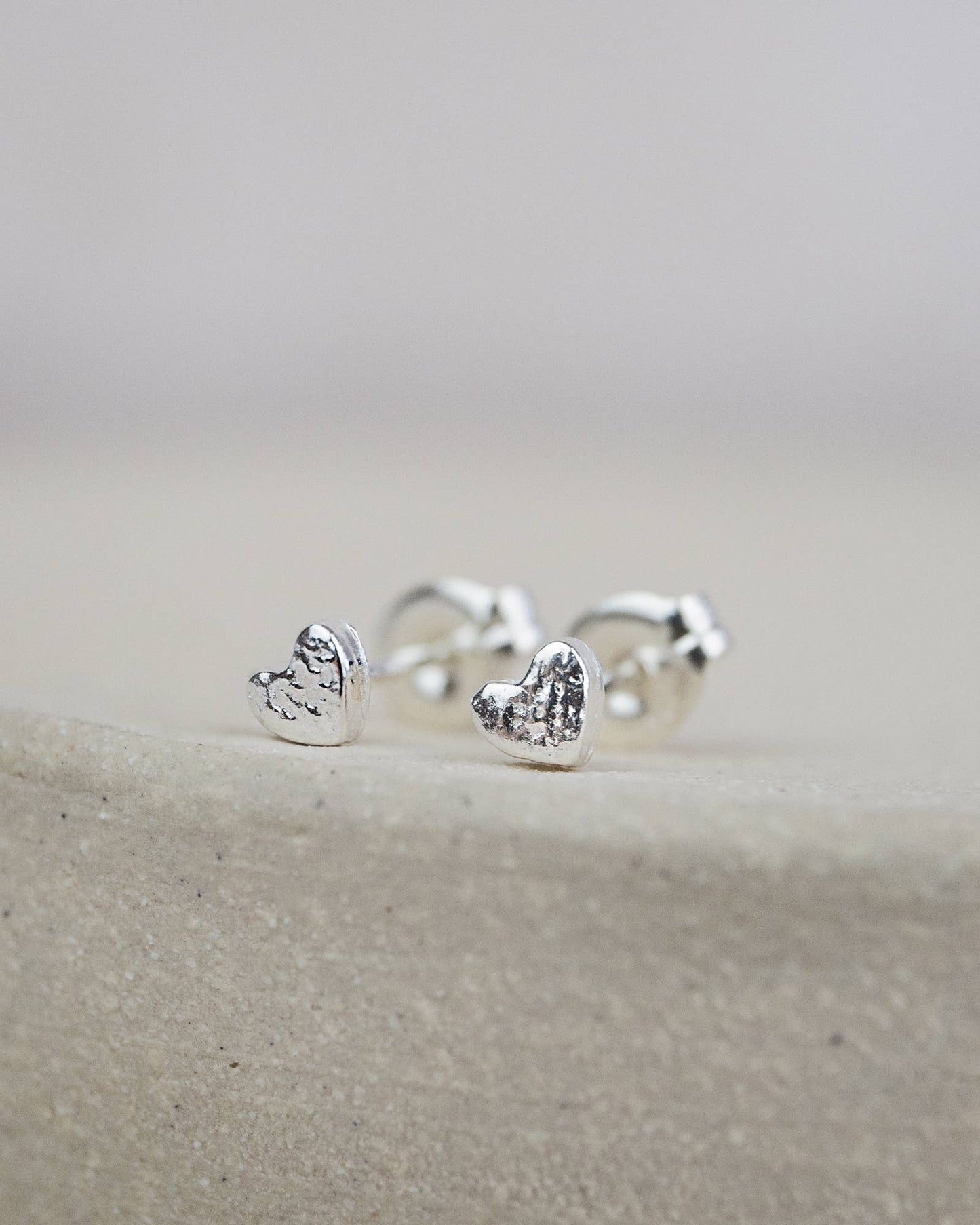 Sterling Silver Mini Studs - Heart