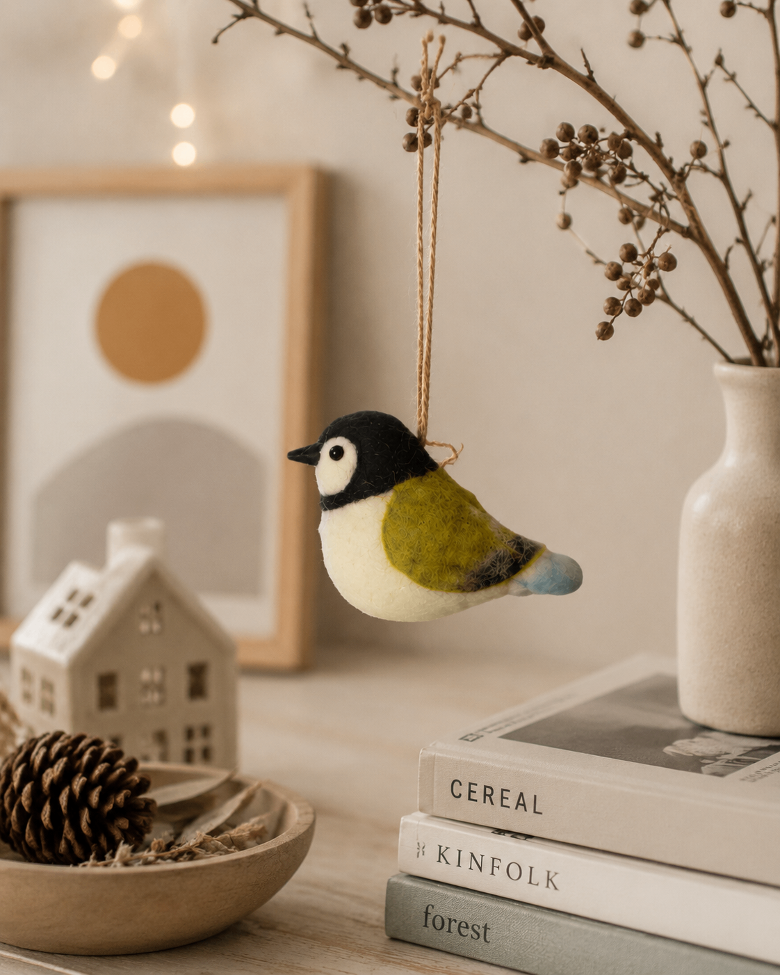 Great Tit  Felt Decoration