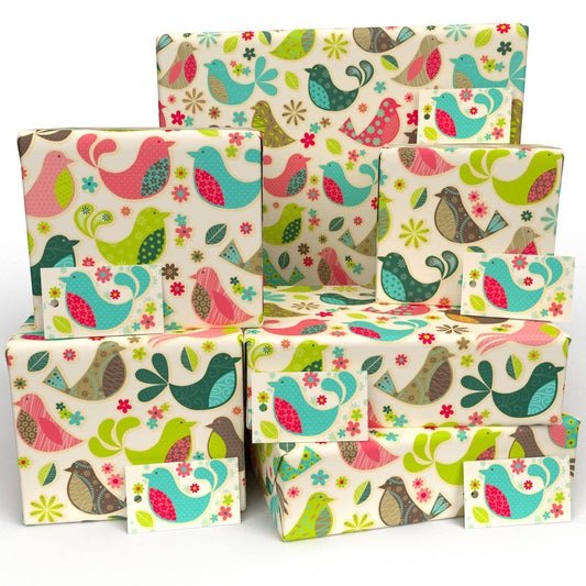 Dawn Chorus Wrapping Paper • 100% Recycled • Vegan Ink