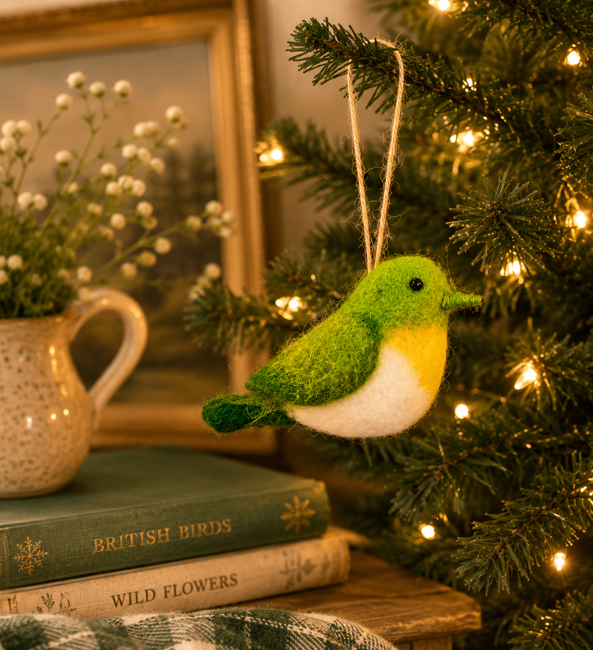 Green Birdy  Felt Decoration | Hey! Fairy | FD021