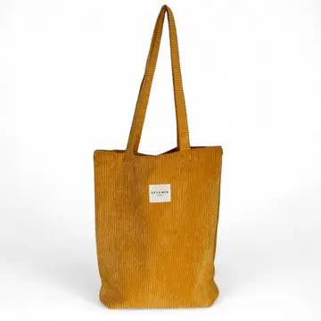 Mustard Corduroy Tote