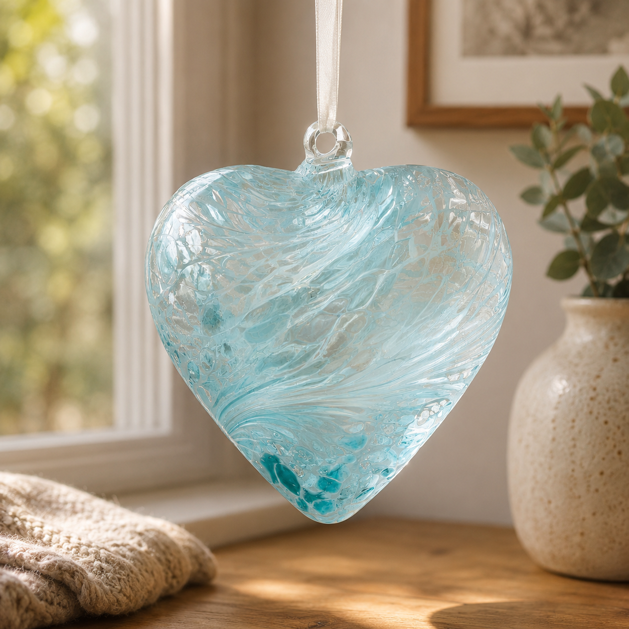 8cm Friendship Heart - Pastel Blue