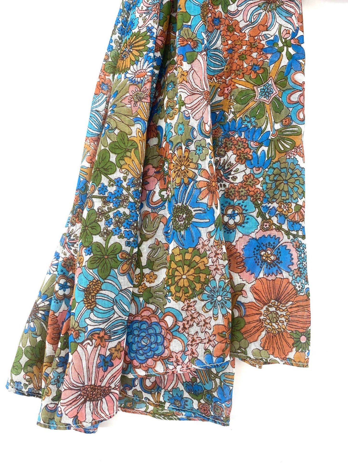 Floral printed 100% cotton scarf pareo