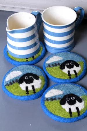 felted coasters