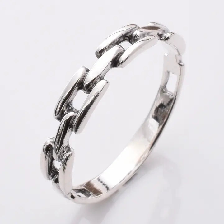 Silver Link Ring - R