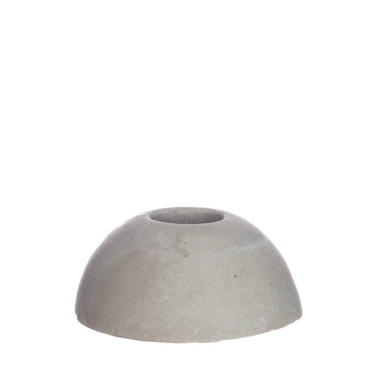 Ideas4Seasons – Ideas 4 Seasons Rounded candle holder h.3 Ø7 cm gray