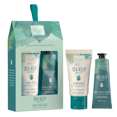 The Scottish Fine Soaps Company Collection - Sea Kelp Marine Spa Hand & Nail Cream/Scrub Gift Set