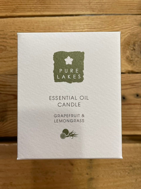 Pure Lakes Essential Oil Candle 220g Grapefruit & Lemongrass