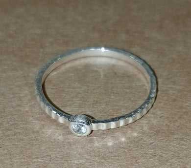Lumi Silver C.Z ring