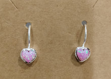 Load image into Gallery viewer, Mila Opal Heart Earrings