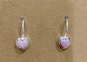 Mila Opal Heart Earrings