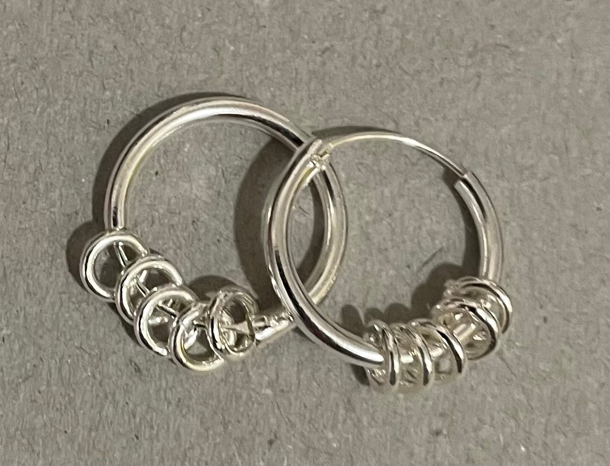 Silver Hoop Earrings