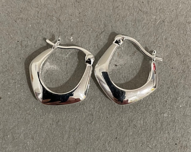 Silver Hoop Earrings