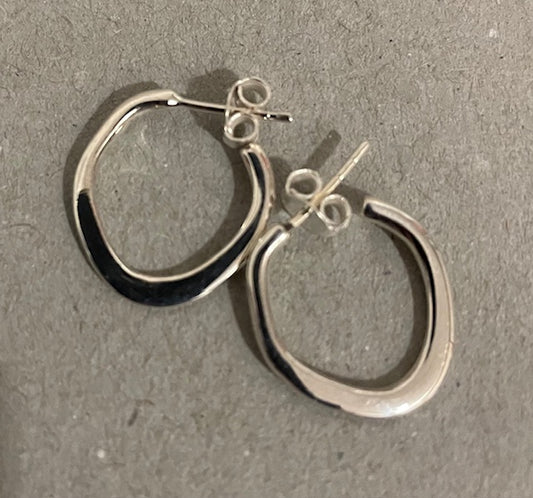 Silver Hoop Earrings
