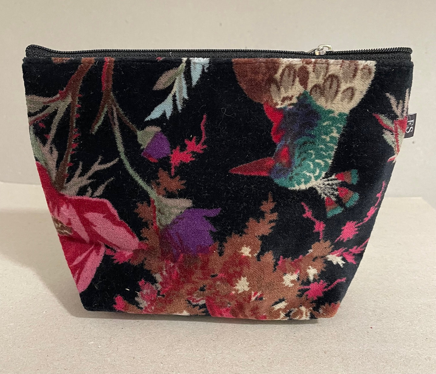 Botanical Velvet Make Up Bags & Purses Earth Squared