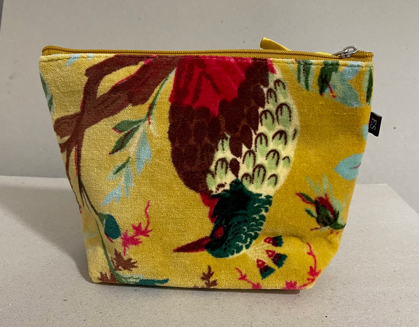 Botanical Velvet Make Up Bags & Purses Earth Squared