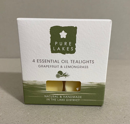 Pure Lakes Essential Oil Tea Lights Grapefruit &  Lemongrass