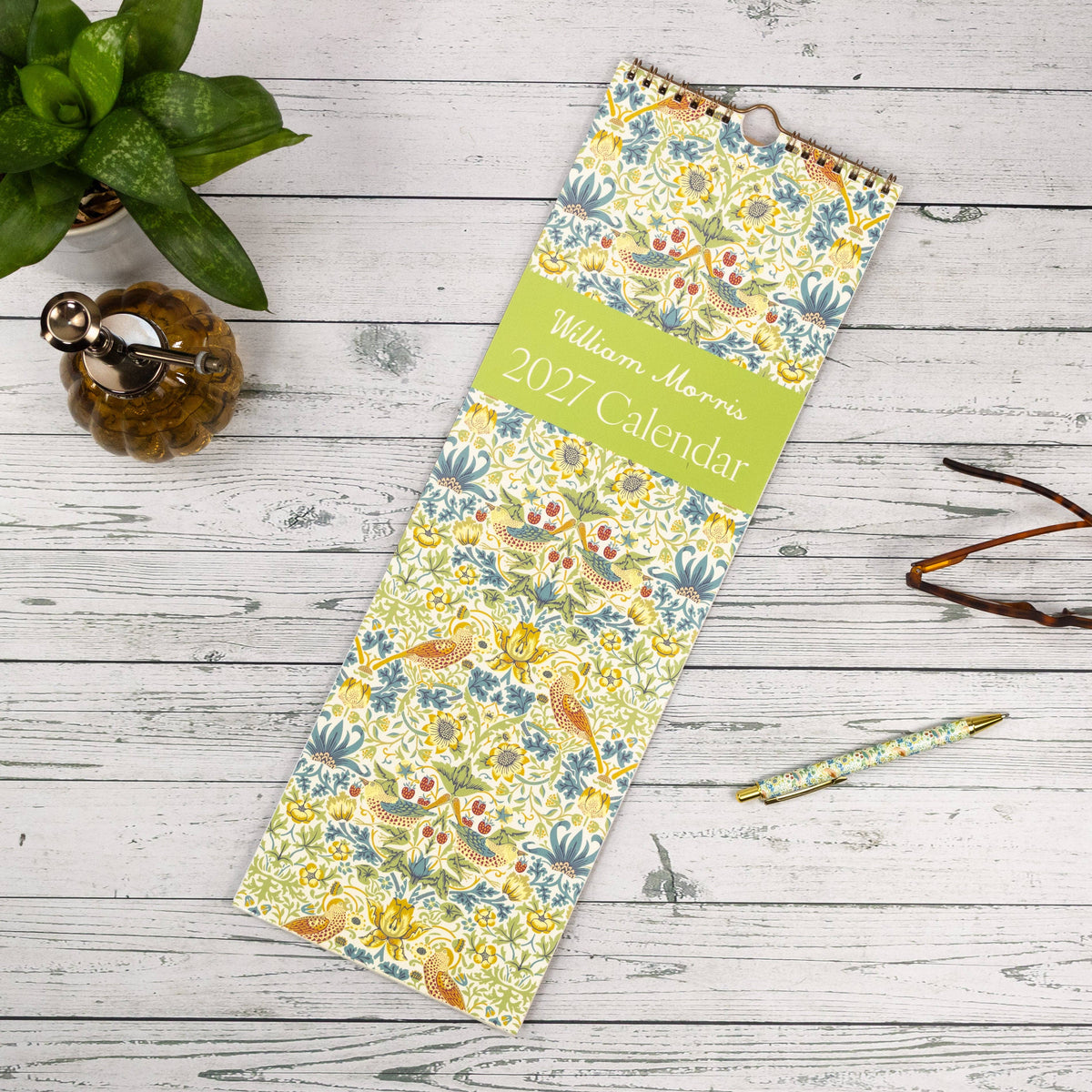 William Morris Slim Wall Calendar 2027