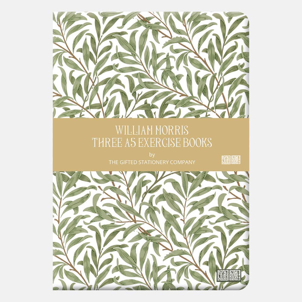 A5 Exercise Books (Set of 3) - William Morris - Willow & Rose