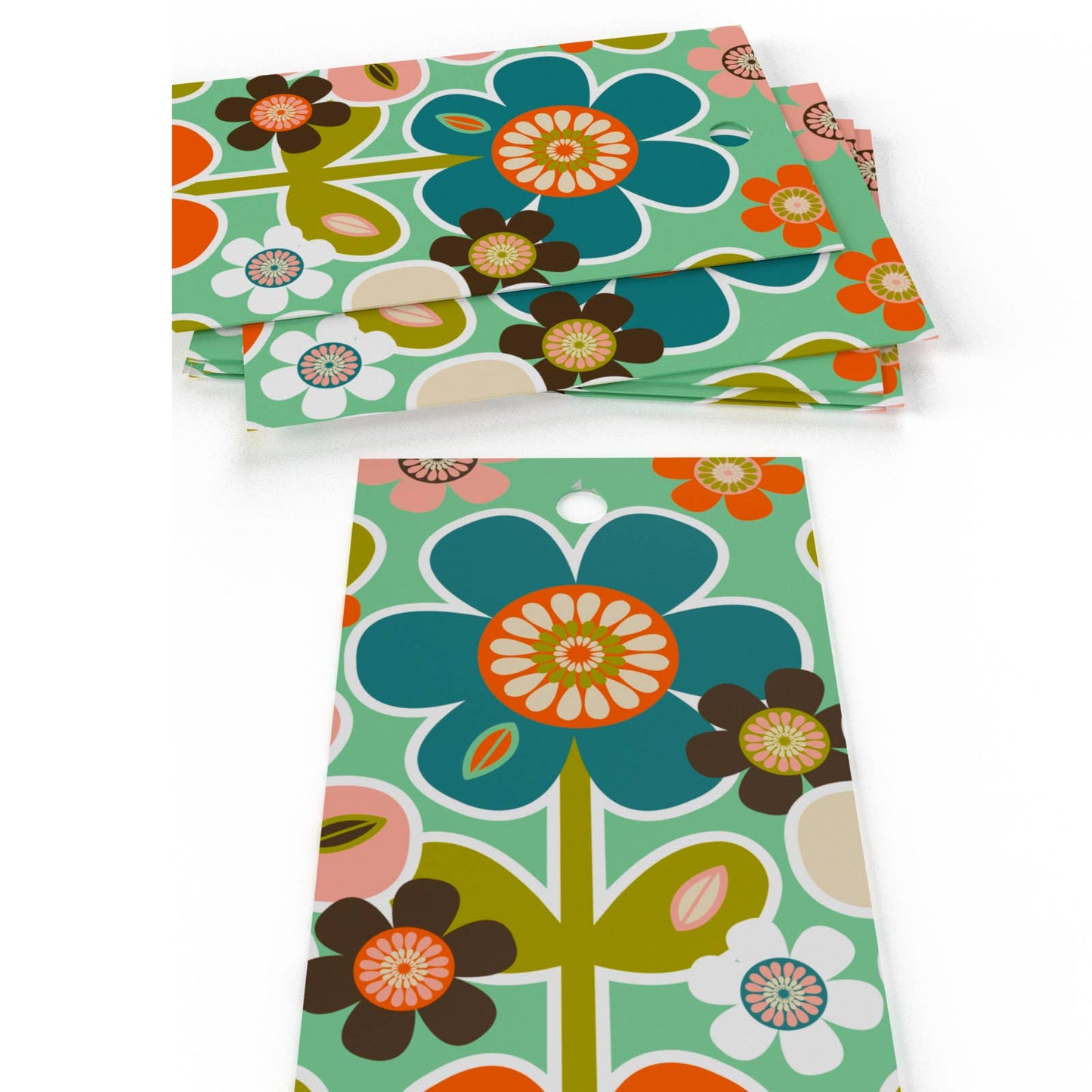 Retro Daisies Wrapping Paper • 100% Recycled • Vegan Ink