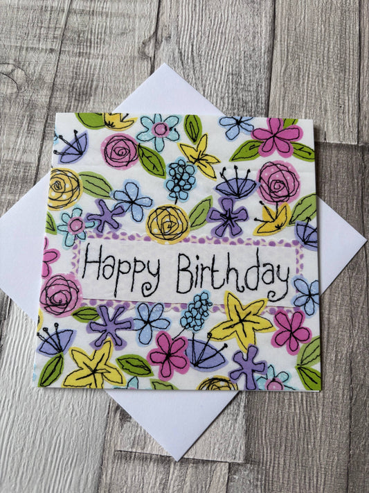 Flower Birthday Card