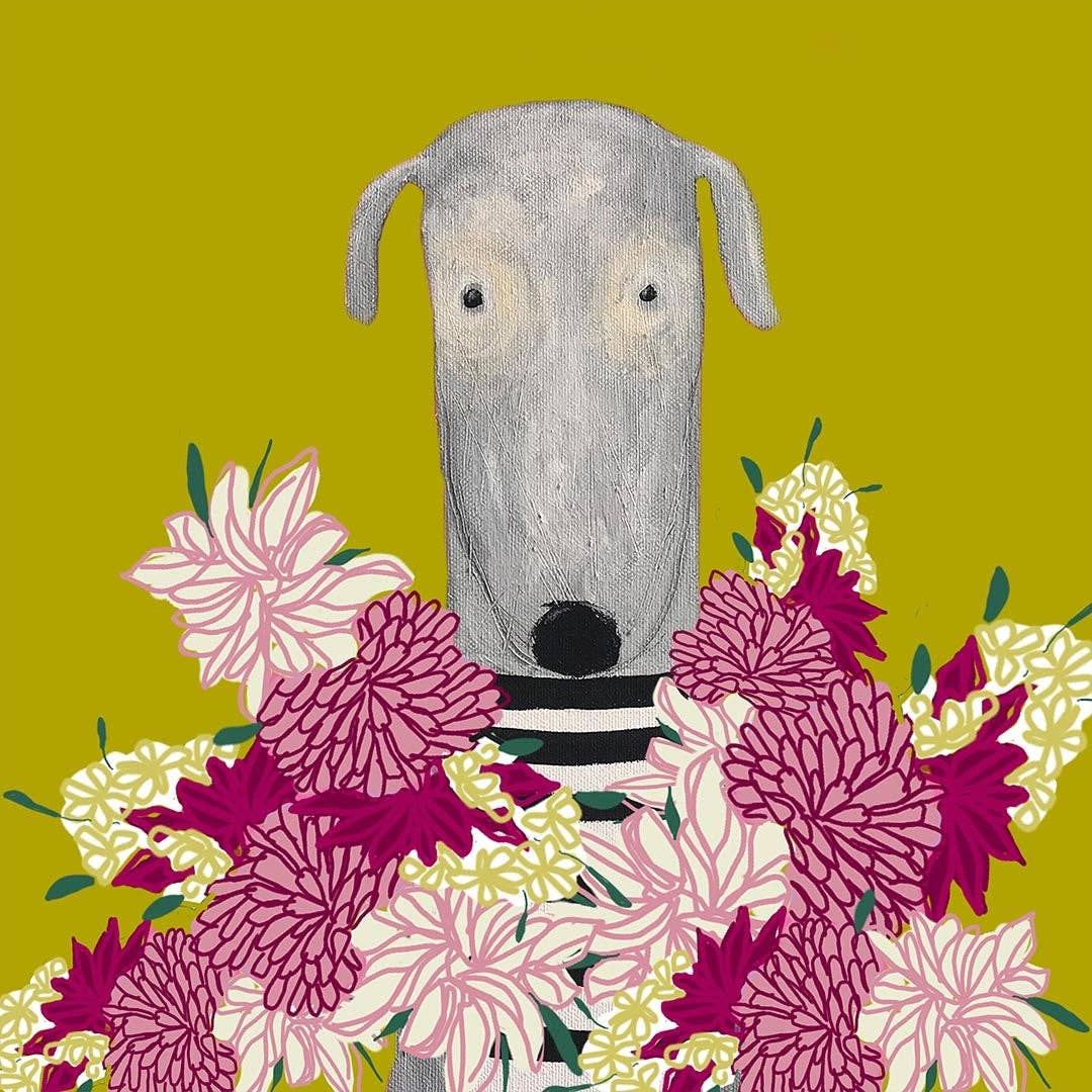 Trumpet has flowers cards